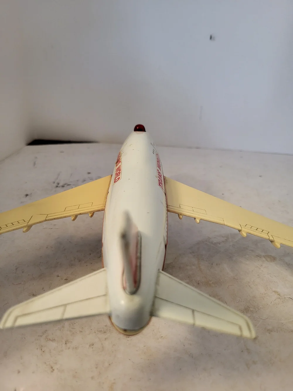 1993 Remco TWA Boeing 747 Diecast Jumbo Jet Light&Sound Work 9